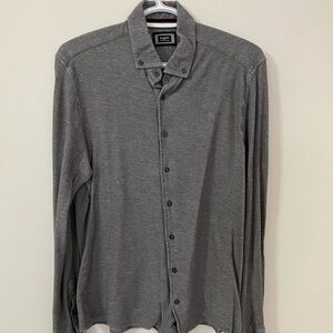Bugatti Charcoal Button-Down Shirt